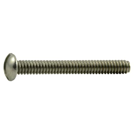 Midwest Fastener #0-80 x 1/2 in Slotted Pan Machine Screw, Plain 18-8 Stainless Steel, 25 PK 64083